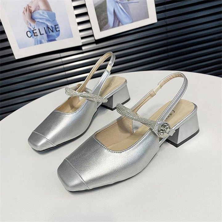Dame Slingback Sandaler med glimmeraccenter og komfortabel fodseng Stilla