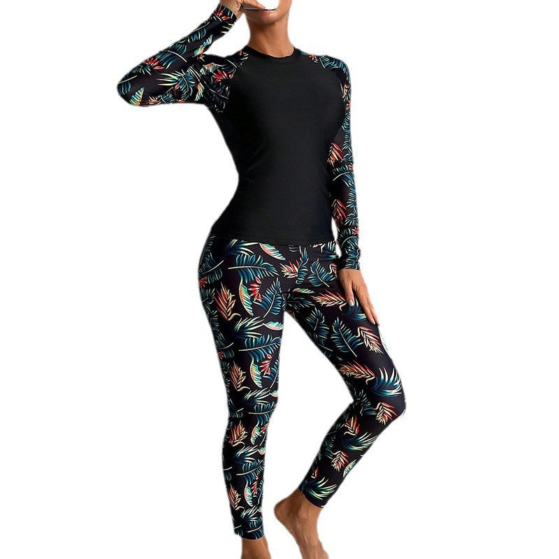 Dame Langærmet Rashguard-Sæt Stilla