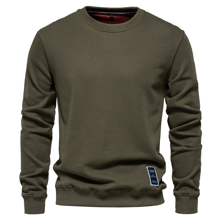 Herre sweatshirt med klassisk rund halsudskæring og blødt for Stilla