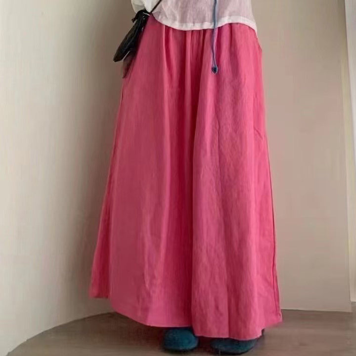 Femme åndbare lette linnedbukser Stilla