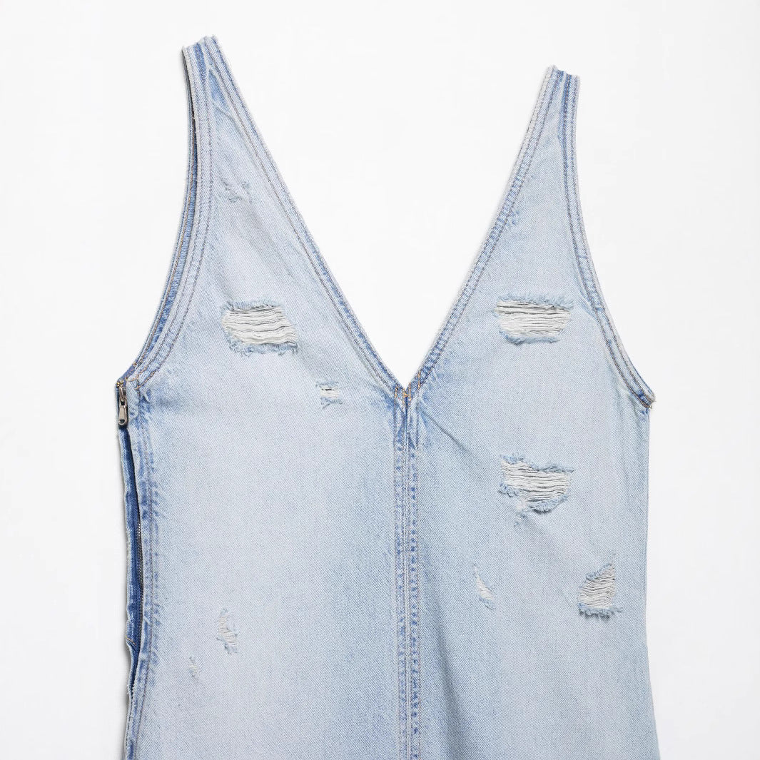 Femme Denim Slip Kjole Stilla