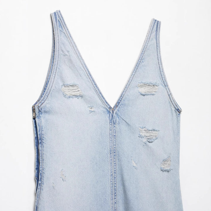 Femme Denim Slip Kjole Stilla