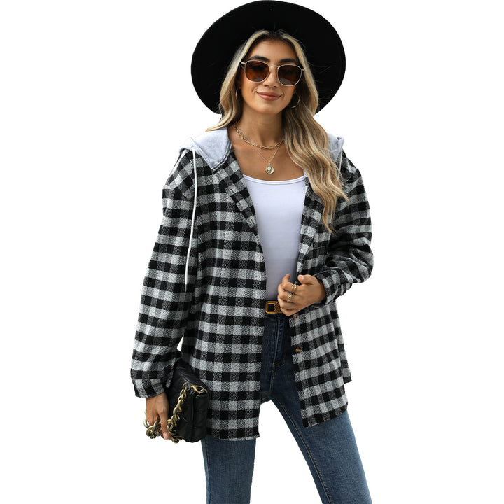 Dame Ternet Overshirt med Hætte Stilla