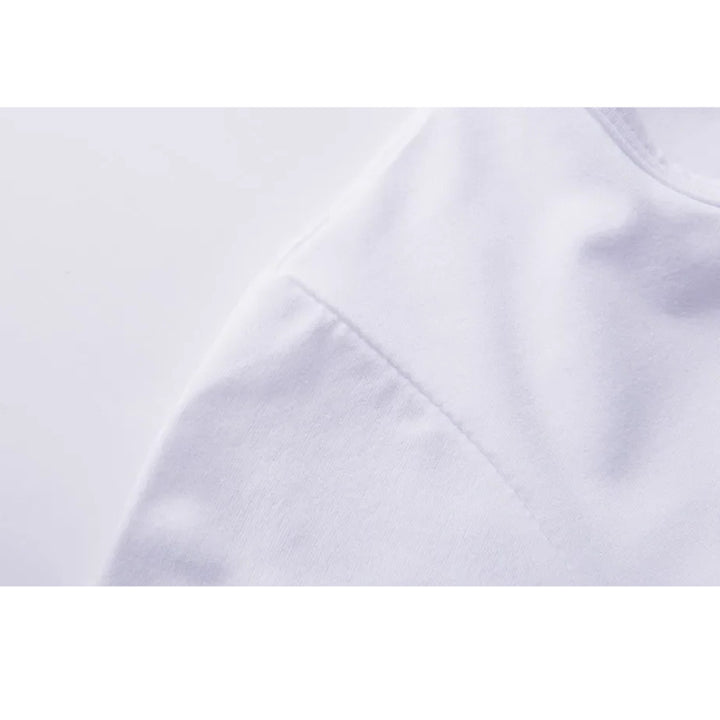 Dame kortærmet crop-top i åndbart materiale Skovae