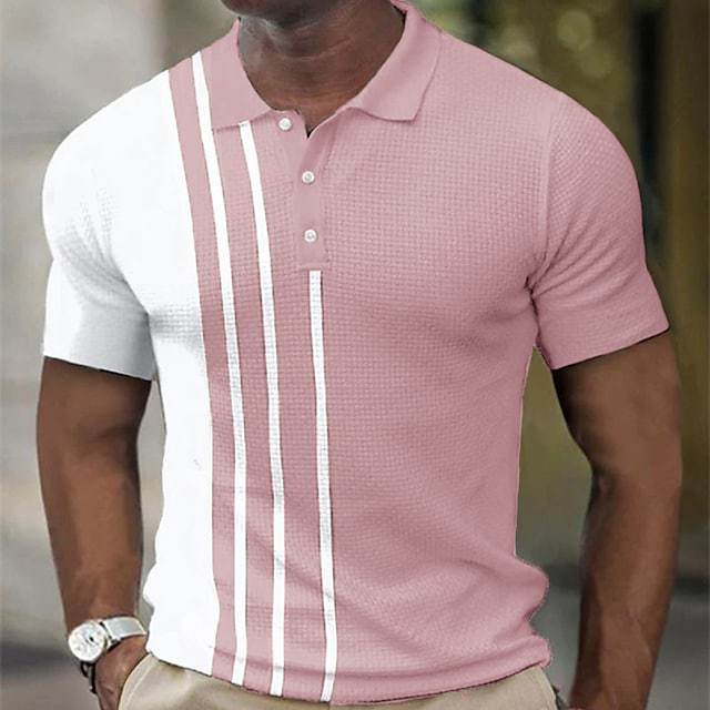Herre Kortærmet Struktureret Performance Polo T-shirt Stilla