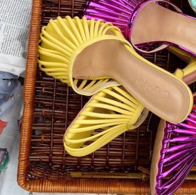 Femme Elegante Open-Toe Slingback Mules Stilla
