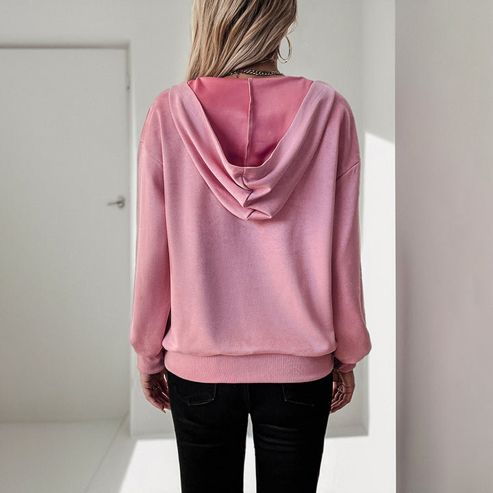 Dame afslappet hoodie med kængurulomme Stilla