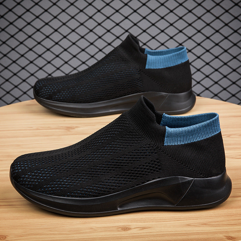Herrer Åndbare Strik Slip-On Sneakers Stilla