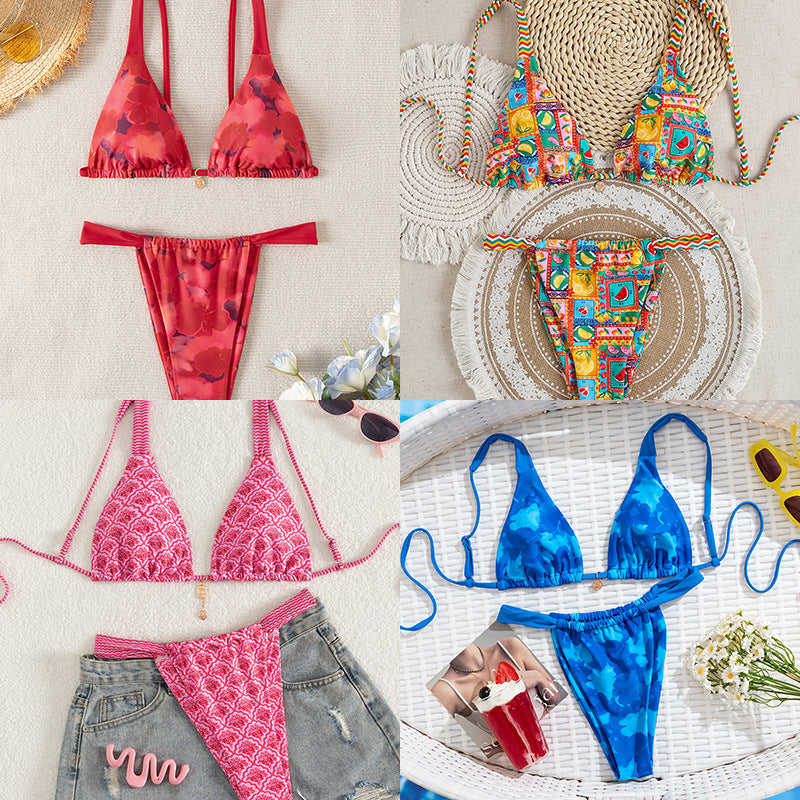 Dame Bikini-sæt med floralt design Skovae