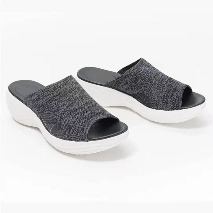 Dame Wedge-sandaler med åndbar mesh-overflade og ergonomisk fodseng Stilla