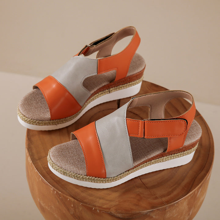 Dame Wedge-sandaler med justerbar rem og skridsikker sål Stilla
