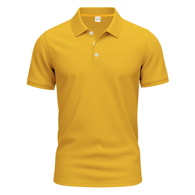 Herrer nan åndbart Piqué polo shirt kortærmet med knaplukning Skovae