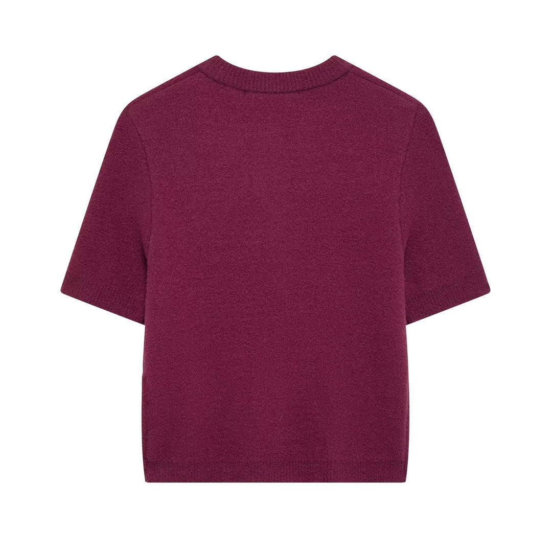 Femme Kortærmet Strukturstrik Cardigan Stilla