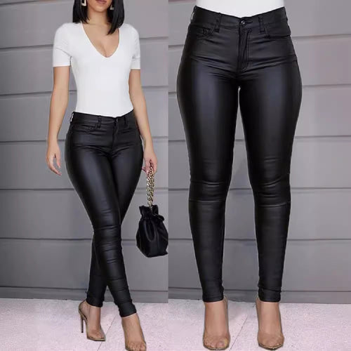 Dame Højformat Skinny Jeans Stilla