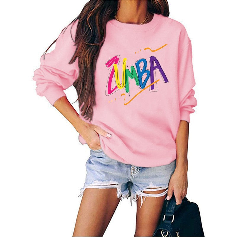 Dame sweatshirt med moderne Zumba design og casual fit Stilla