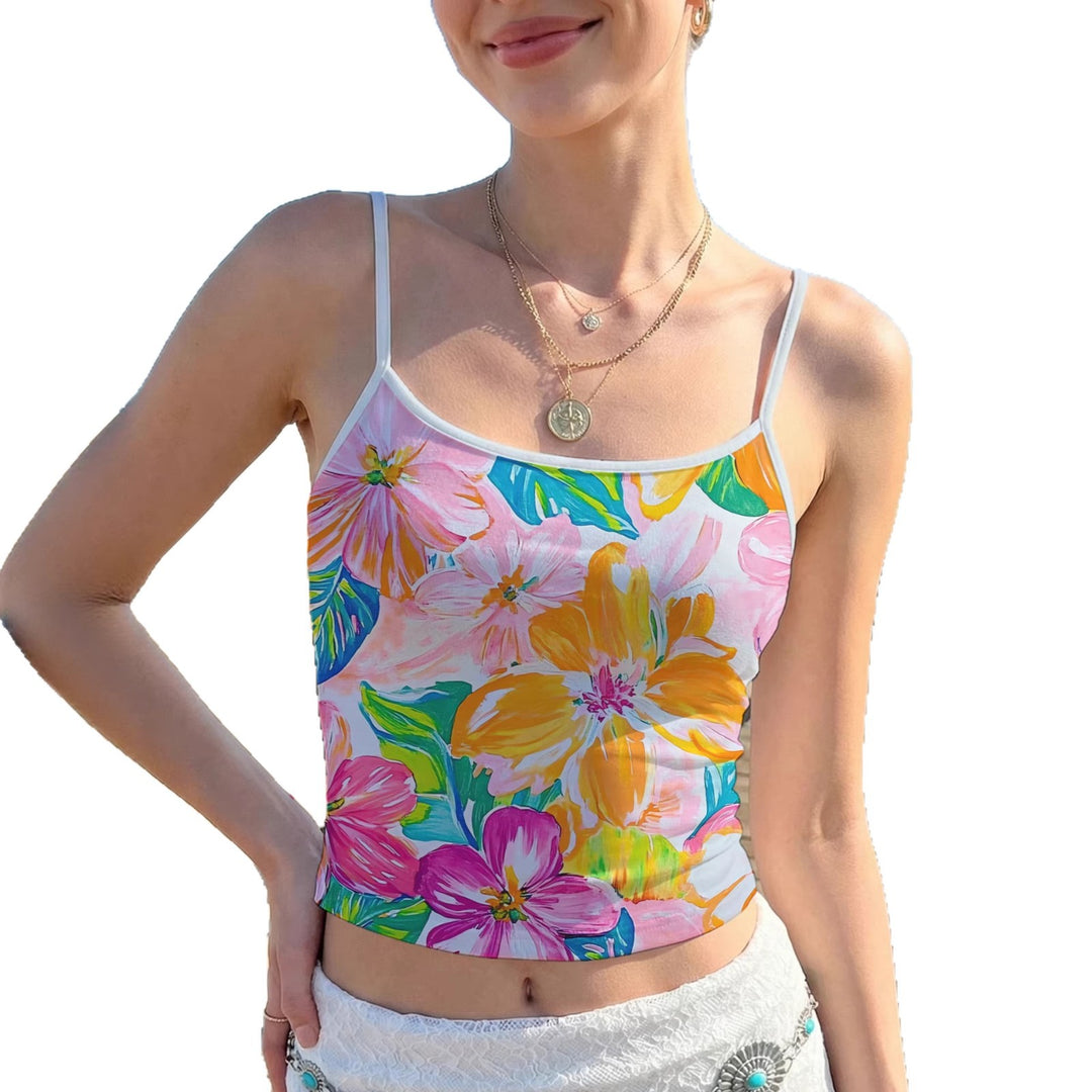 Dame bluse skjorte med blomster mønster Skovae