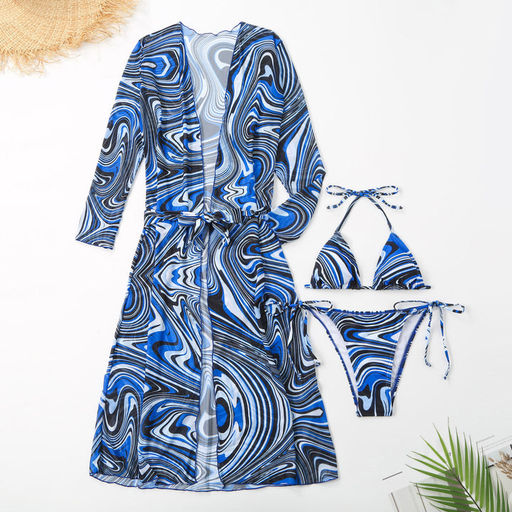 Damer bikiniset med åbent kimono-design og cut-outs Stilla