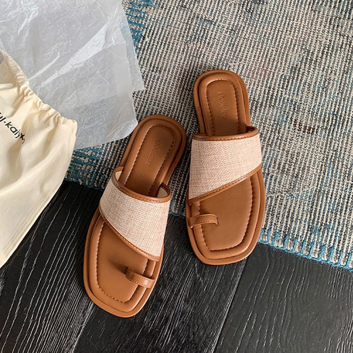 Dame Cross-Rem Flad Riem Sandaler Stilla