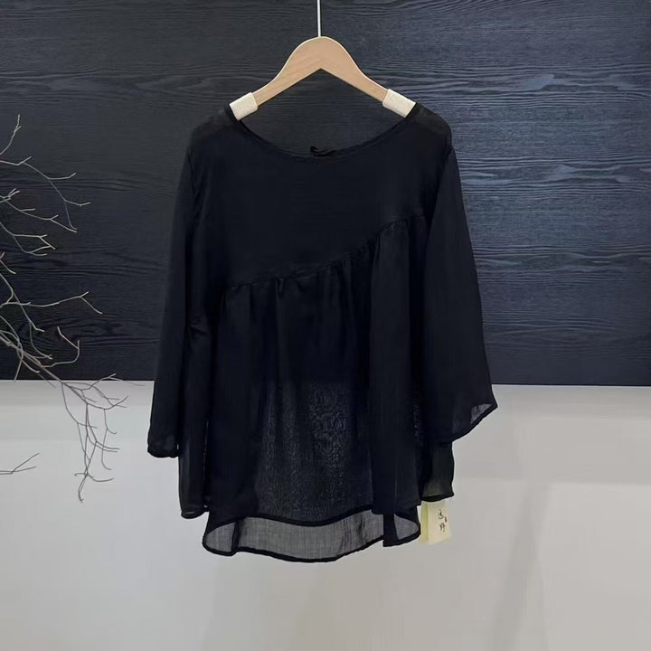 Dame Bohemian Stil lagdelt Bluse Stilla