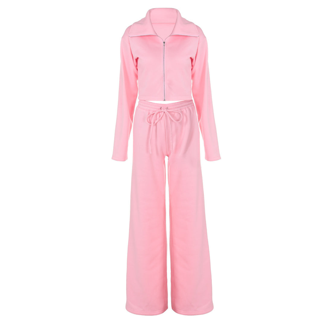 Dame Sporty To-delt med moderne Cropped-design og afslappede bukser Stilla