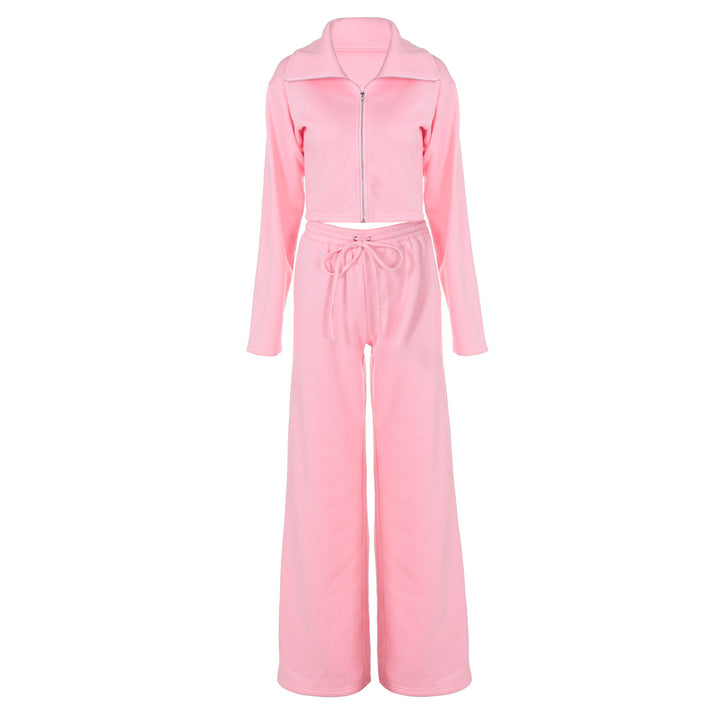 Dame Sporty To-delt med moderne Cropped-design og afslappede bukser Stilla