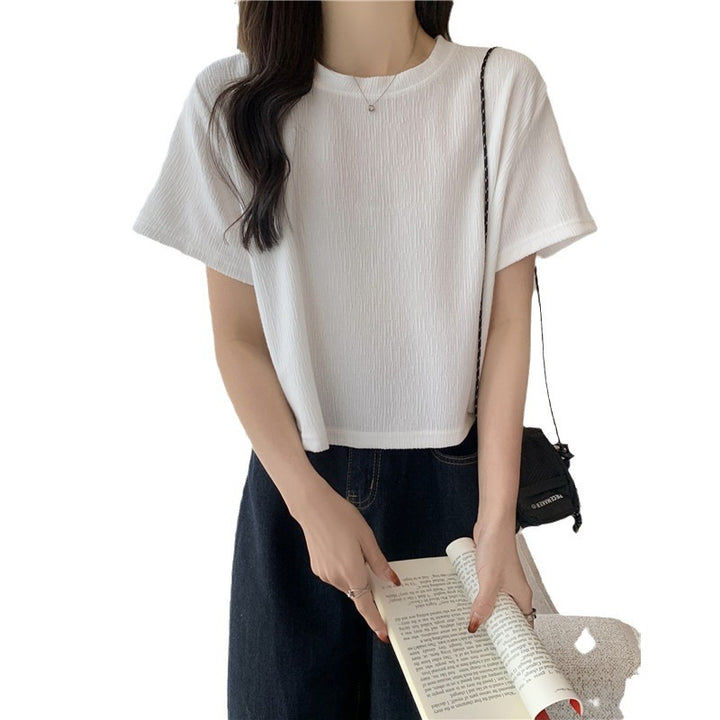 Femme Tekstureret Crop Top Stilla
