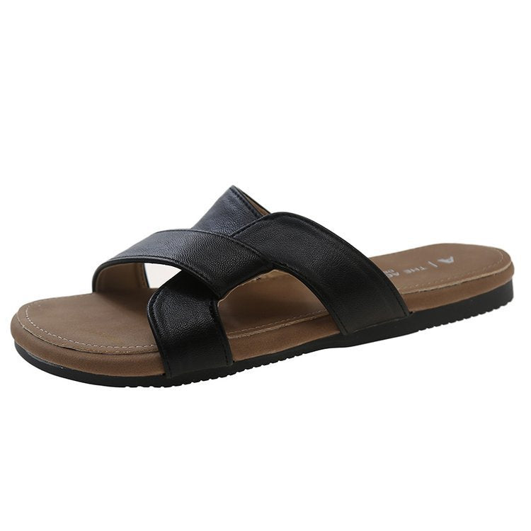 Dame komfortable pantofler med moderne remdesign Stilla