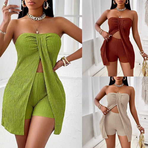Dame strapless to-delt lounge sæt Stilla