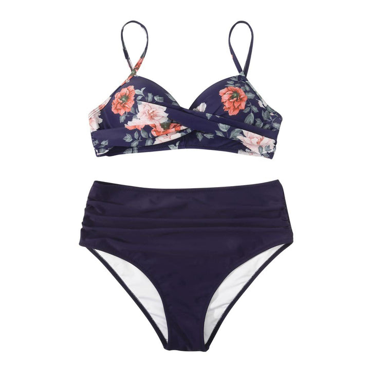 Dame High-Waist Tierprint-Bikini-Sæt Stilla