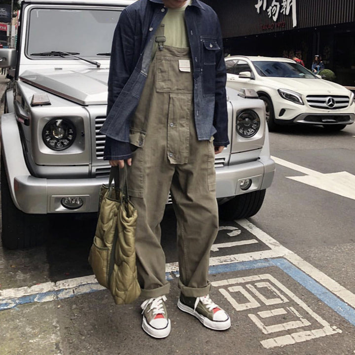 Dame dungarees i afslappet utility-stil med praktiske lommer og justerbare stropper Stilla