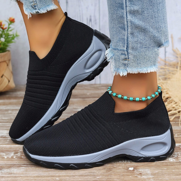 Dame Åndbare Slip-On Sneakers med elastisk indsats Stilla