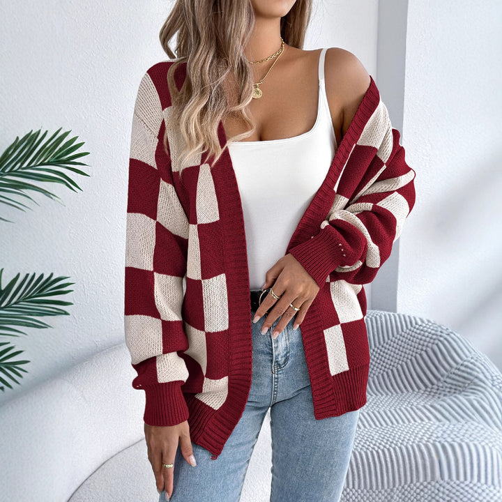 Dame Ternet Strik-Cardigan Stilla