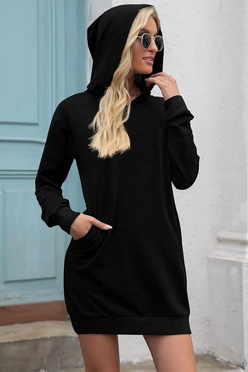Dame Hoodie-Kjole Stilla