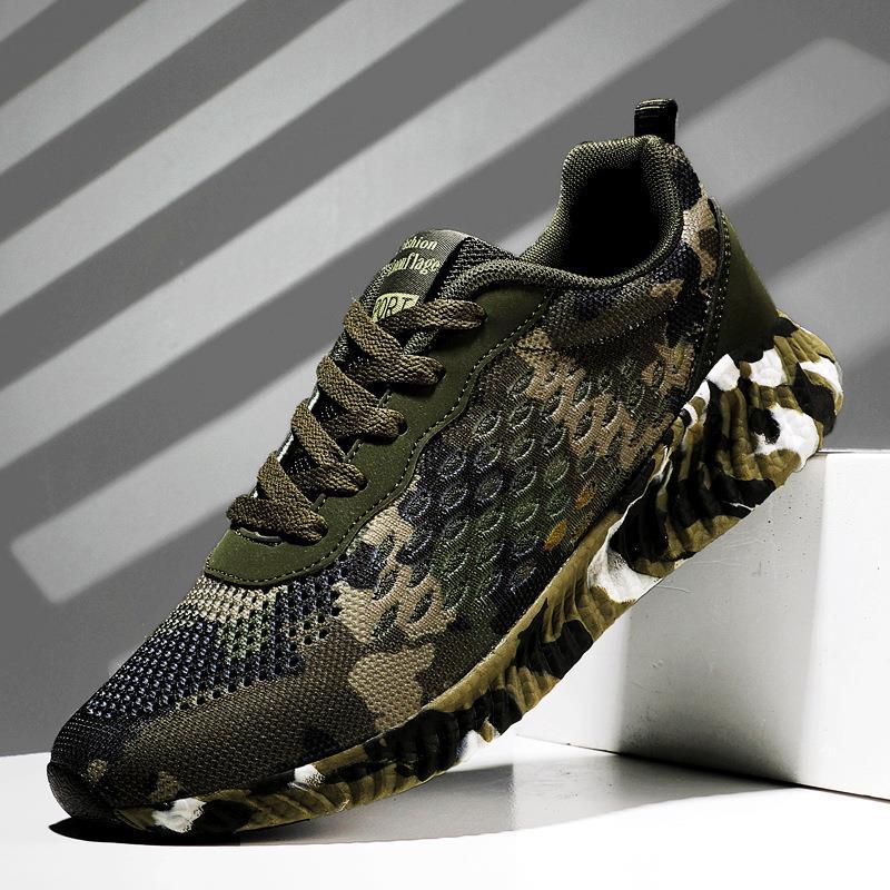 Herrer Stilfulde Camo Sport Sneakers Stilla