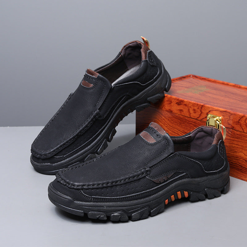 Herrernes Fritids Læder Slipper Sneakers Stilla