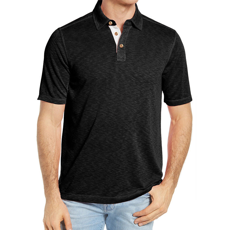 Herrer Polo-Shirt med elegante knapper og blødt stof Stilla