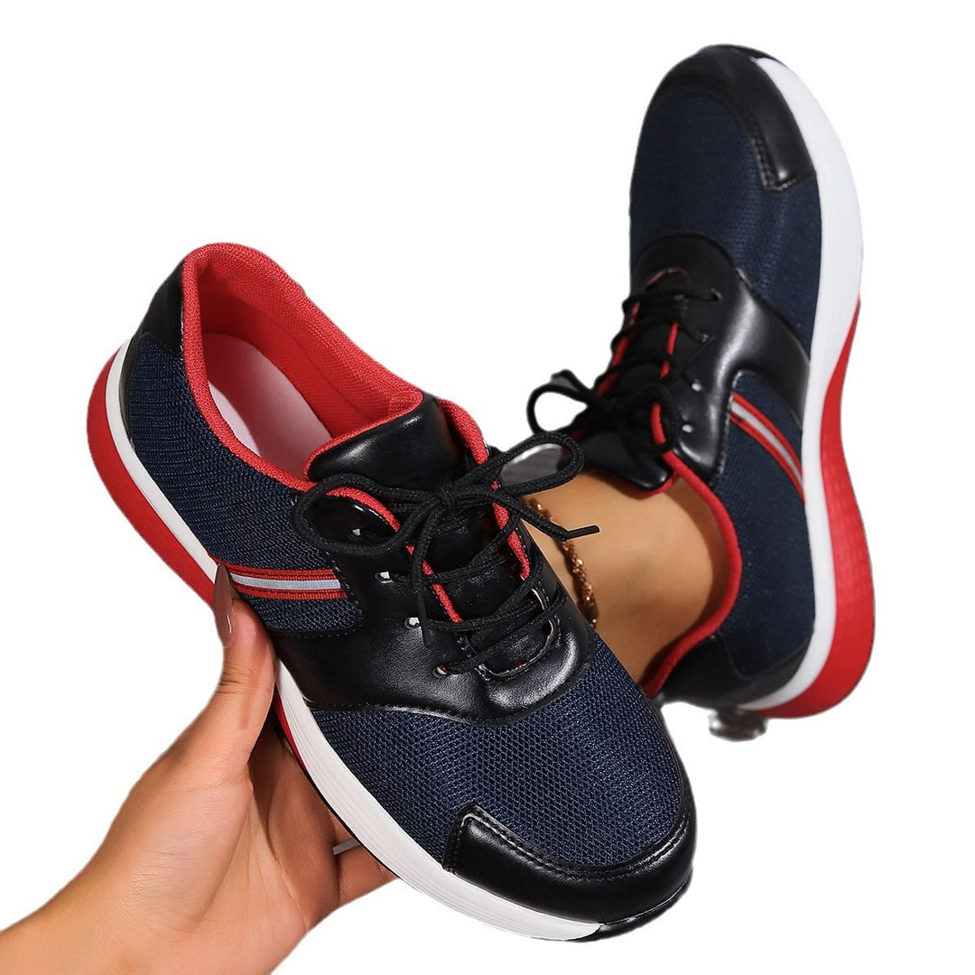 Dame sporty sneakers med åndbart mesh-overmateriale og støddæmpende sål Stilla