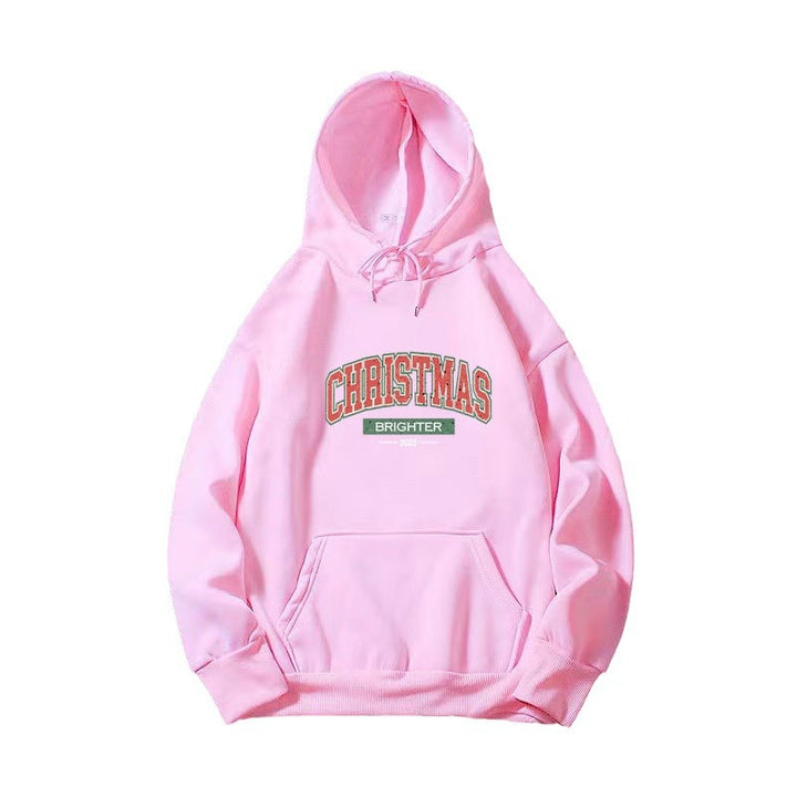Kvindernes hætte sweatshirt med festligt juletmotiv Skovae