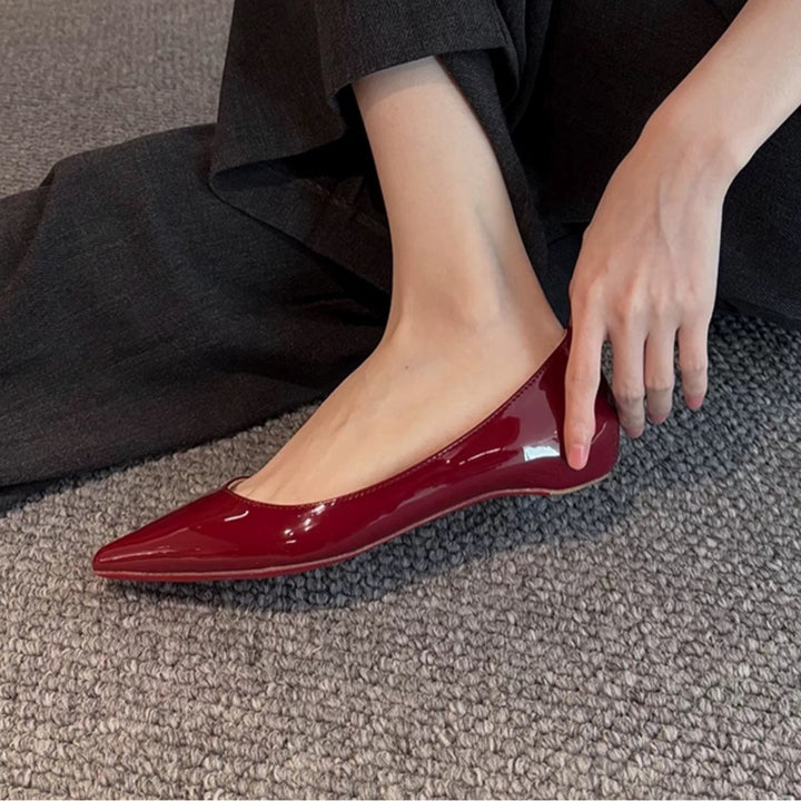 Dame elegante spidse Ballerinas Stilla