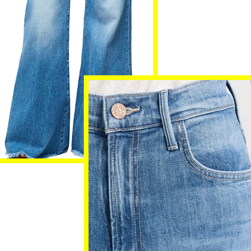 Damer højt skårne flared jeans i vintage-look Skovae