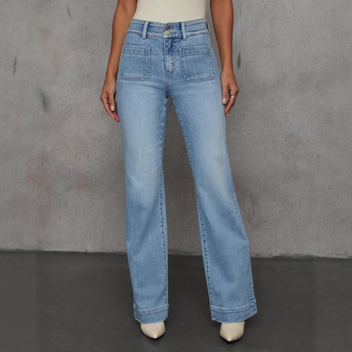 Damer Høj Talje Vintage Jeans Stilla