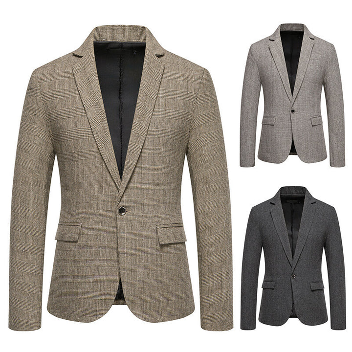 Herren skræddersyet houndstooth mønster blazer Stilla