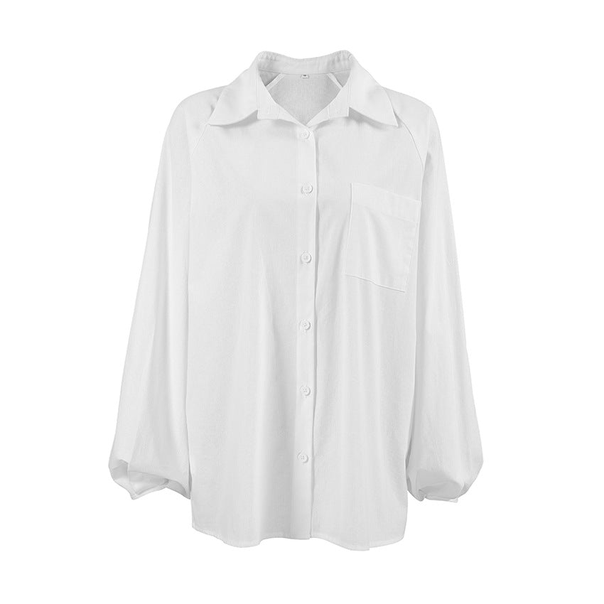 Damer afslappet skjortebluse i let linenmix med oversized skæring Stilla