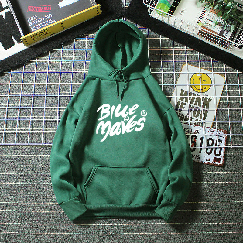 Kvinders hoodie med iøjnefaldende print Skovae