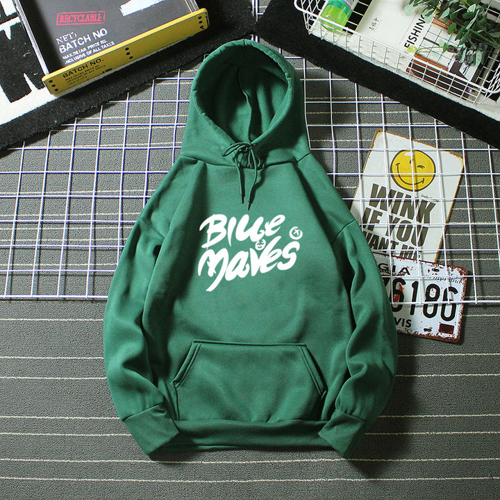 Kvinders hoodie med iøjnefaldende print Skovae