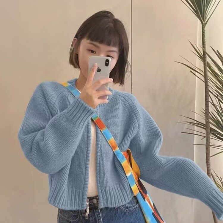 Dame Cozy Cardigan med Rund Hals Stilla