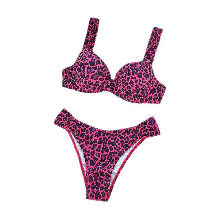 Damer Triangel-Bikini med innovativt dyremønster Skovae