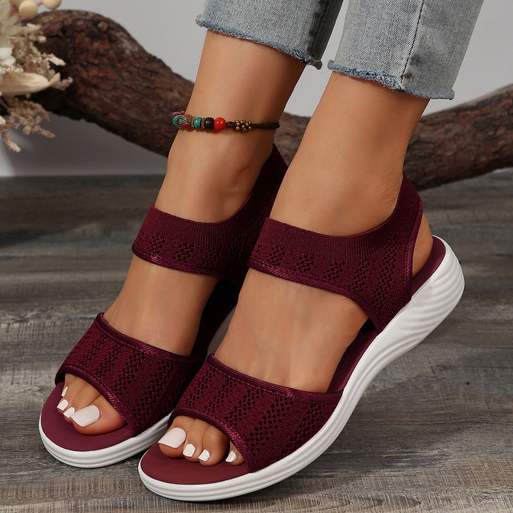 Dame Åndbare Sandaler med elastisk Remdesign og komfortabel Såle Stilla