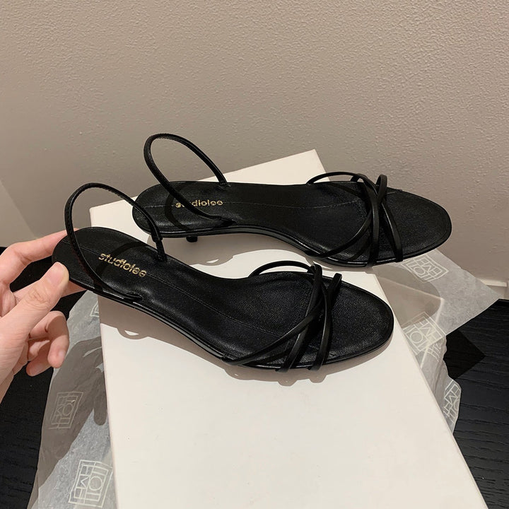 Dame Minimalistiske Spænde Flade Sandaler Stilla