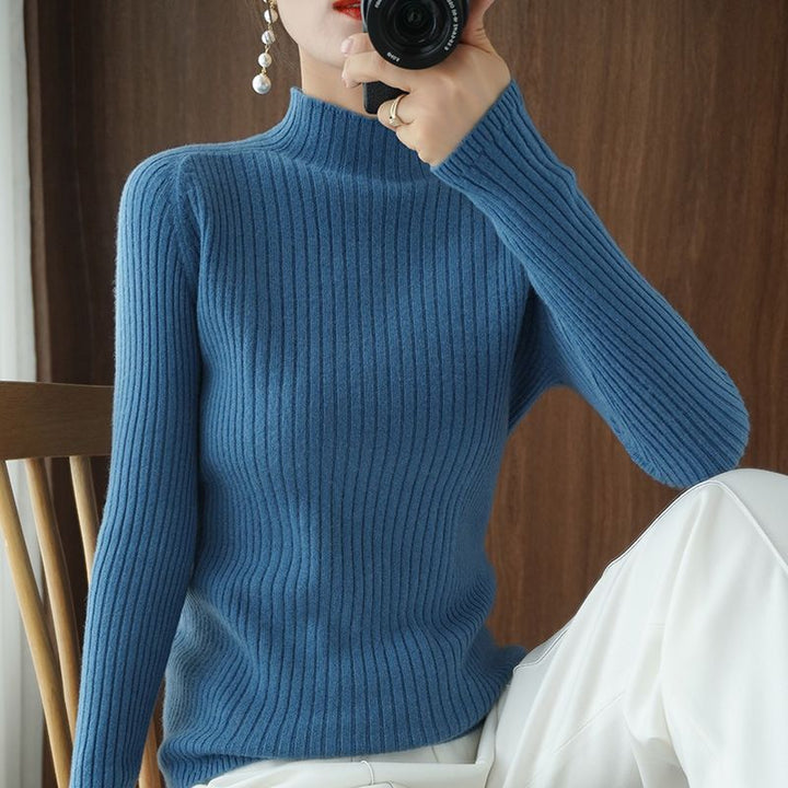 Damer Elegant og figurfremhævende turtleneck sweater Stilla